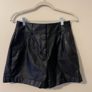 Express Leather Shorts Size 4